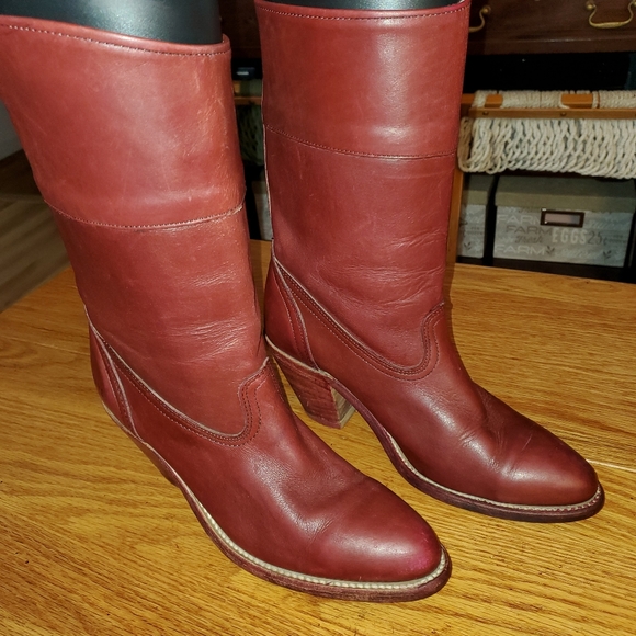 Frye Shoes - 💜FRYE WOMENS STACKED HEELED MIDCALF BOOTS